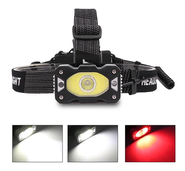 4 Modlu Sensörlü Şarjlı  Güçlü Kafa Lambası  Wt-248 - Resim 5