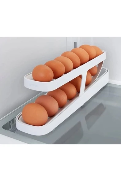 BRKSTR 2 Katlı Otomatik Buzdolabı Yumurta Standı - 3