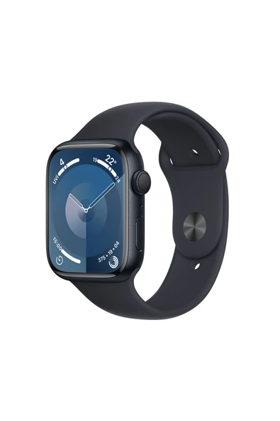 Watch Series 9 GPS 45mm Gece Yarısı Alüminyum Kasa ve Gece Yarısı Spor Kordon - M/L
