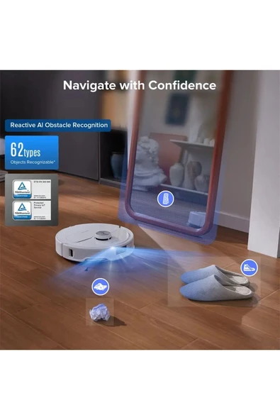 ROBOROCK QRevo Master Çöp İstasyonlu Akıllı Robot Süpürge - Beyaz - 3