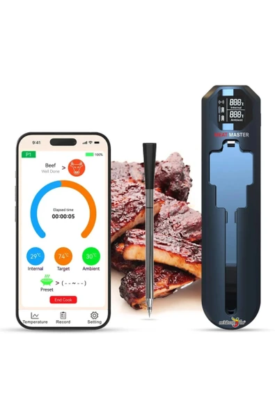 Fırında Ocakta Mangalda Düdüklüde Sıcakta Ateşte Yanmayan Seramik Et Yemek Termometresi Isı Ölçeri