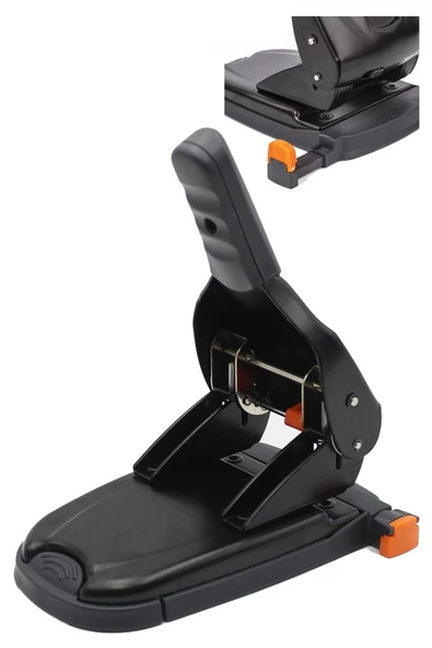 Büyük Delgeç 65 Yaprak Kapasiteli 1 Adet Arşiv Tipi Kollu Delgeç Metal Perfaratör Profesyonel Kağıt Delici Delgec - 4