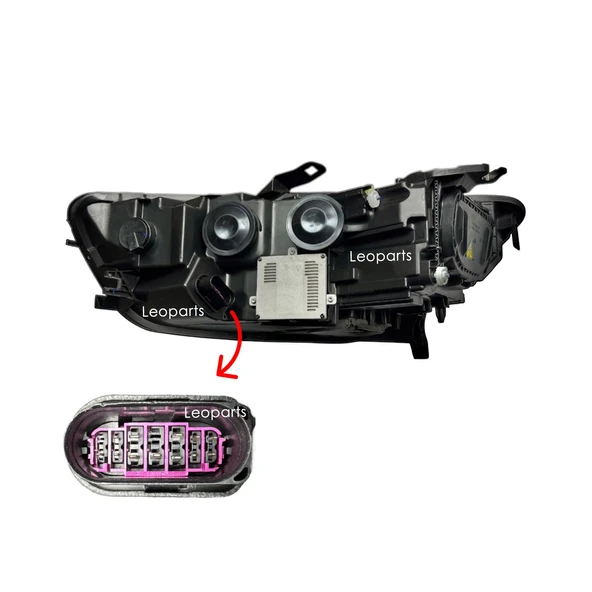 LEOPARTS Audi A6 Far Lambası Sağ (Beyin Üstünde) 2012-2015 4GD941032-AFS - 2