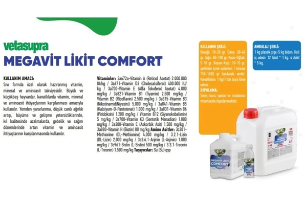 Hs Tarım Vetasupra Megavit Vitamin ve Aminoasİt Takviyeli Hayvan Yem Katkısı - 1 Kg - 5