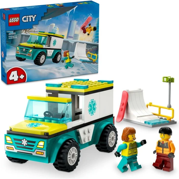 LEGO 60403 City Acil Ambulansı ve Snowboardcu 60403