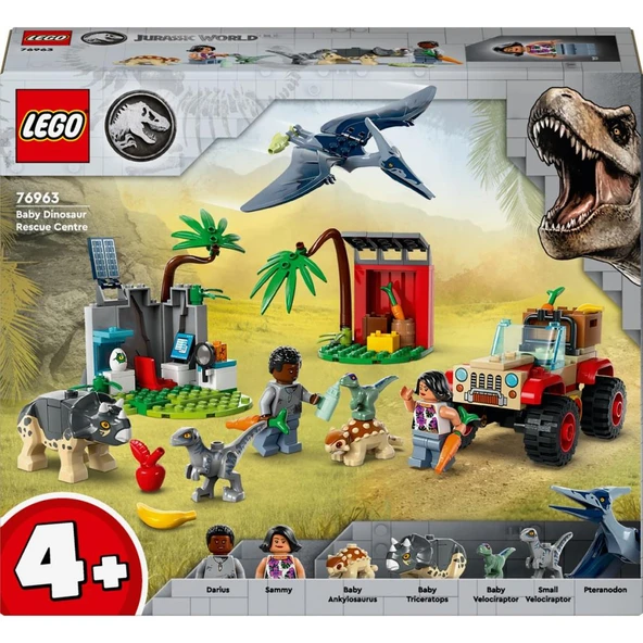 LEGO 76963 Jurassic World Yavru Dinozor Kurtarma Merkezi 76963 - Resim 4