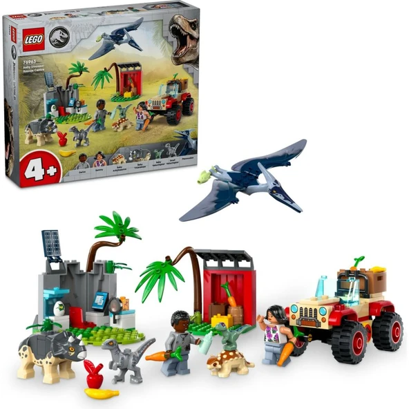 LEGO 76963 Jurassic World Yavru Dinozor Kurtarma Merkezi 76963