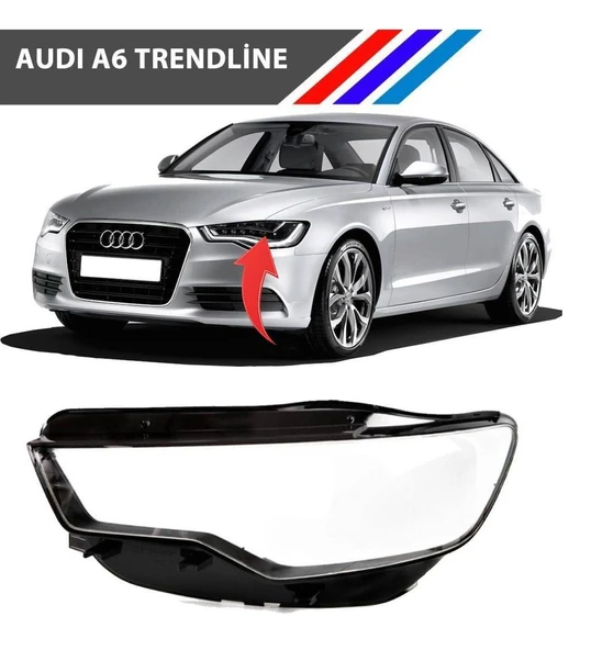 Audi A6 2016-18 Sol Far Camı Tırnaksız Ce Standart İthal ürün görseli 1