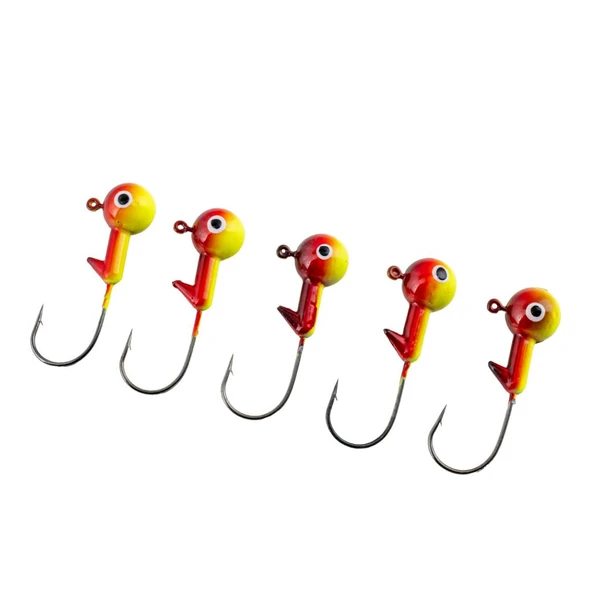 Jighead - Zoka - Kurşunlu Olta İğnesi - (XH-A 02) - Sarı Kır. - 21 Gr - Resim 4