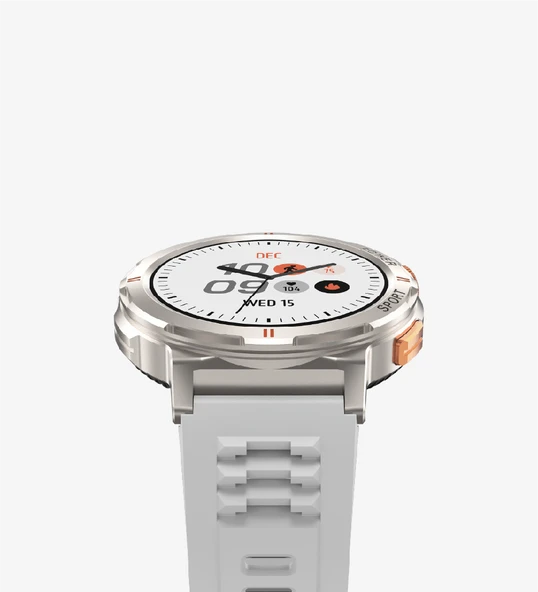 LinkTech S93 Premium Süper Amoled LT Watch Akıllı Saat (Gümüş) - 6