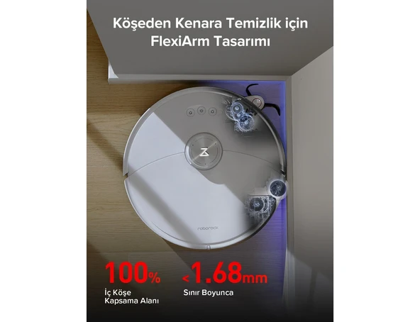 Roborock S8 Maxv Ultra Akıllı Robot Süpürge Beyaz - Resim 3