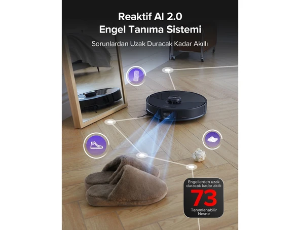 Roborock S8 Maxv Ultra Akıllı Robot Süpürge Siyah - 6