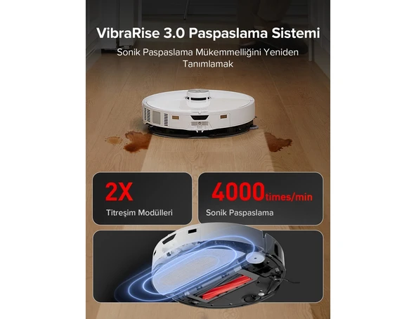 Roborock S8 Maxv Ultra Akıllı Robot Süpürge Beyaz - Resim 5