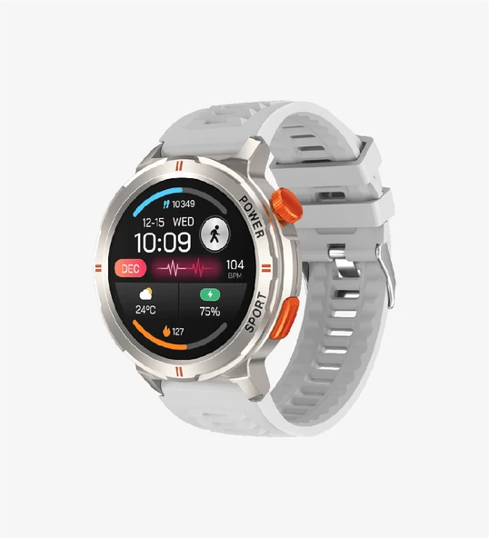 LinkTech S93 Premium Süper Amoled LT Watch Akıllı Saat (Gümüş) - 2