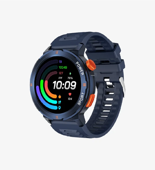 LinkTech S93 Premium Süper Amoled LT Watch Akıllı Saat (Koyu Mavi)