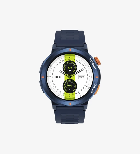 LinkTech S93 Premium Süper Amoled LT Watch Akıllı Saat (Koyu Mavi) - 3