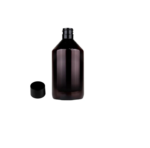 500ml pet kahverengi düz kapaklı şişe, 24 adet, plastik şişe, esans şişesi, medikal şişe, kozmetik şişe, ecza şişesi