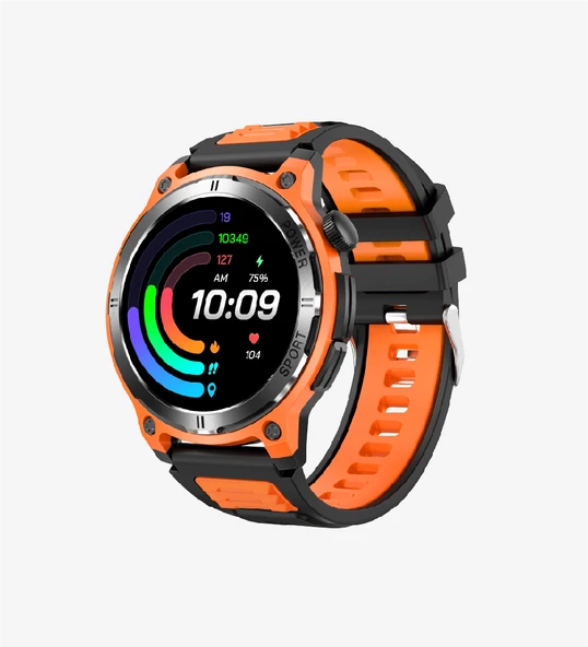 LinkTech S93 Premium Süper Amoled LT Watch Akıllı Saat (Turuncu)