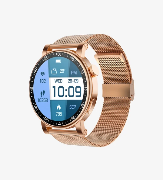 LinkTech S91 Premium LT Watch Akıllı Saat (Gold)