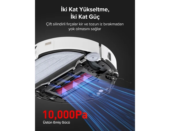 Roborock S8 Maxv Ultra Akıllı Robot Süpürge Beyaz - Resim 2