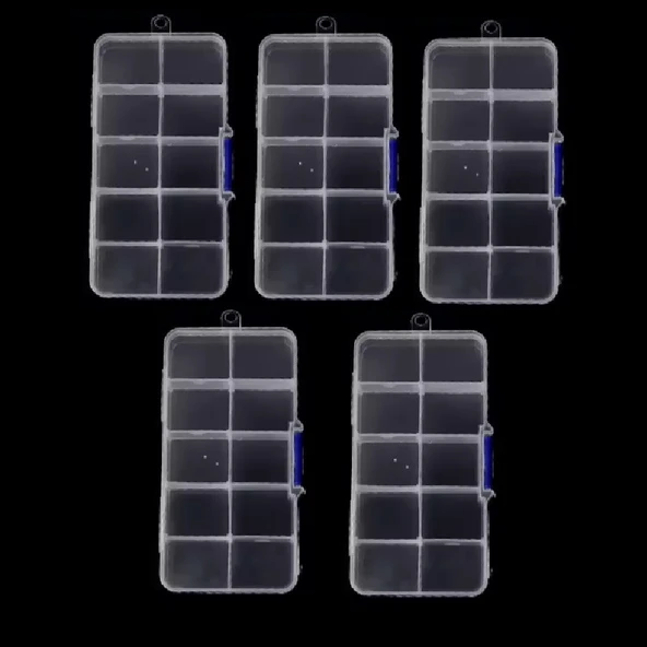 YATE10 5 Adet 10 Bölmeli Organizer Kutu - 2