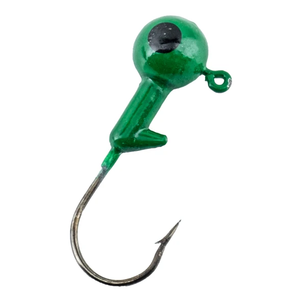 Jighead - Zoka - Kurşunlu Olta İğnesi - (XH-A 02) - Yeşil - 10 Gr