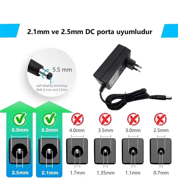 DC 24V 1A Nem Nozülü Adaptörü - 2