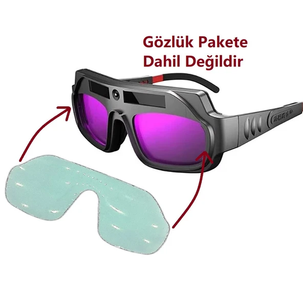Yate10 5Adet Kaynak Gözlüğü Ön Koruma Filmi - 3
