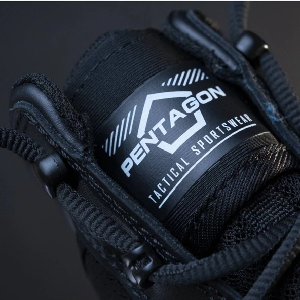 Taktikal Askeri Bot - Pentagon - Scorpion - Deri Uzun Boğaz - Black - K15044 - Resim 6