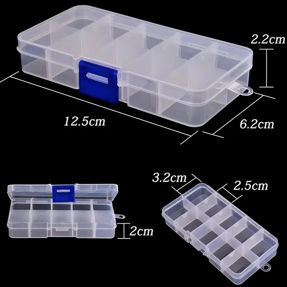 YATE10 5 Adet 10 Bölmeli Organizer Kutu - 3