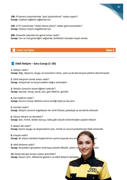 Özel Güvenlik Sınavı Soru-Cevap Kitabı (Soru Cevapla Konu Anlatımı) - 3