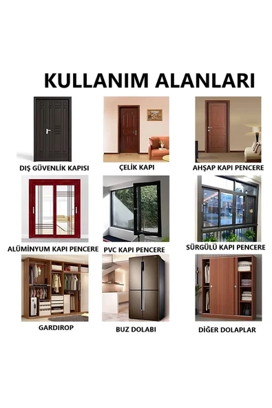 BABAWİCK  Yapışkanlı Kapı Pencere Fitili 4 Metre Polietilen Kaplamalı Uzun Ömürlü Siyah Renk - 4