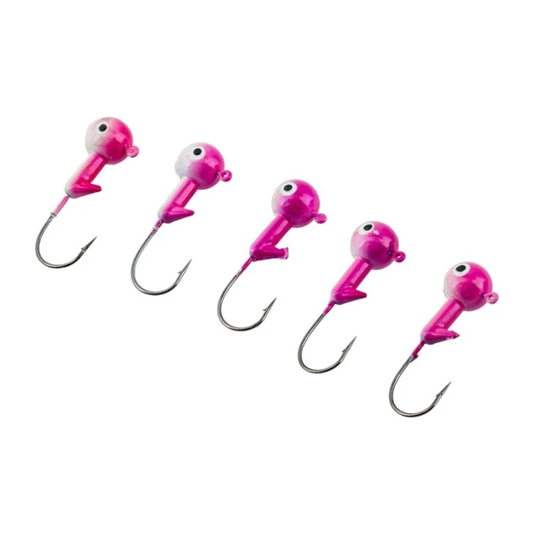 Jighead - Zoka - Kurşunlu Olta İğnesi - (XH-A 02) - Pembe Beyaz - 21 Gr - Resim 4