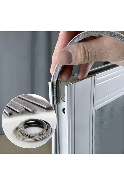 BABAWİCK  Cam Balkon, Sürgülü Kapı Kıl Fitili, Taban 6,7 mm, Yükseklik 12 mm, Uzunluk 10 Metre 67x1200 - 3
