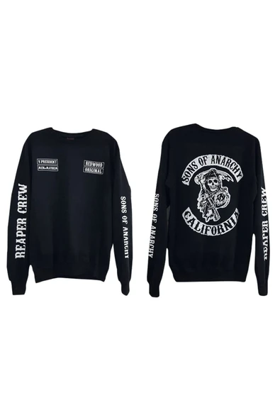 fame-stoned  Sons Of Anarchy Baskılı Sweatshirt