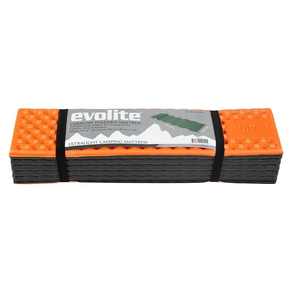 Evolite UltraLight Comfort Katlanır Mat [Z Mat]  Black/Orange - 2