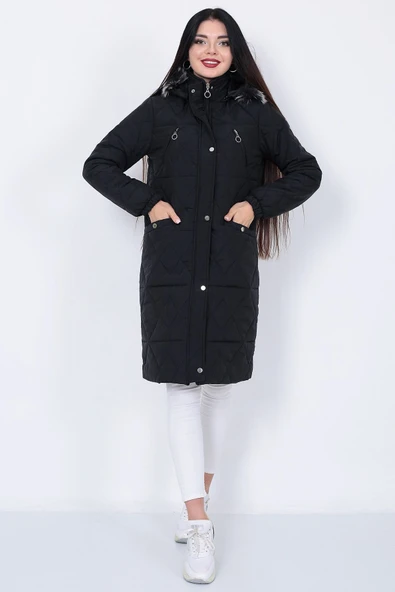 NARİKA KAPİTONE MONT İçi Astarlı Kazayağı Desenli - 2