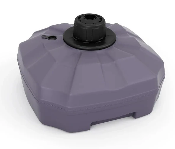 Mini Pro Push-up Sistemli Şemsiye 210x210 Bahçe Balkon Plaj Şemsiyesi Antrasit - 2