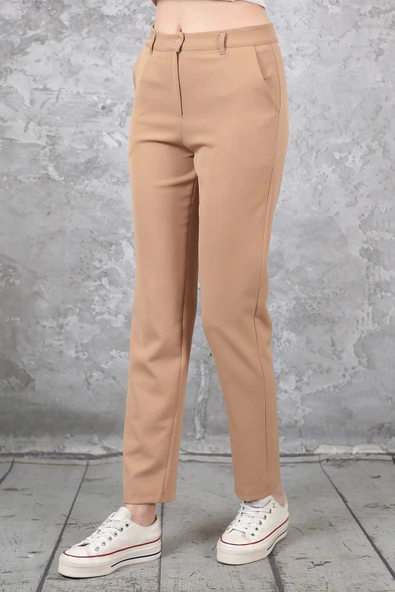 NARİKA Yüksek Bel Likralı Kumaş Pantolon - 5