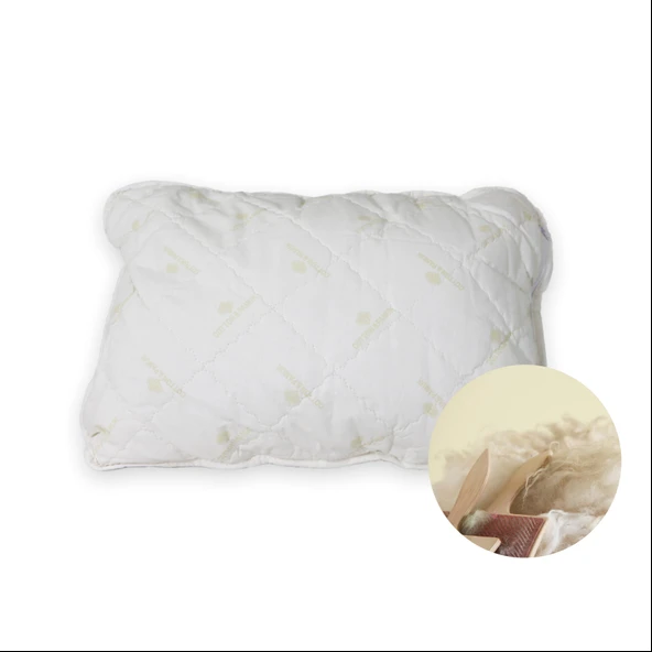 Yün Dolgulu Çantalı Fermuarlı Doğal Yumuşak Yastık 50x70 Cm
