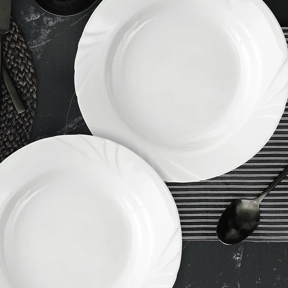 Güral Porselen Soprano Düz Tabak 25 cm - 3