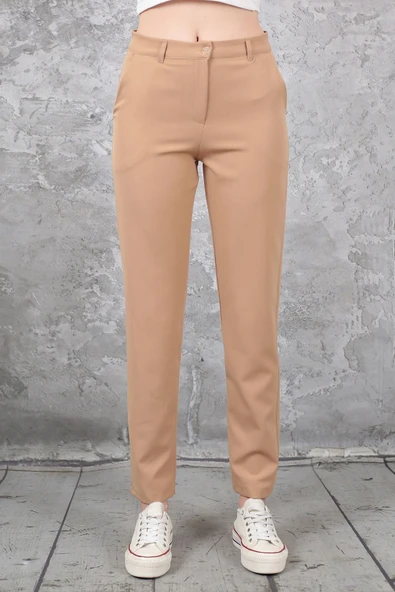 NARİKA Yüksek Bel Likralı Kumaş Pantolon - 4