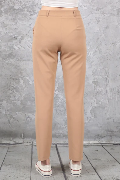 NARİKA Yüksek Bel Likralı Kumaş Pantolon - 7