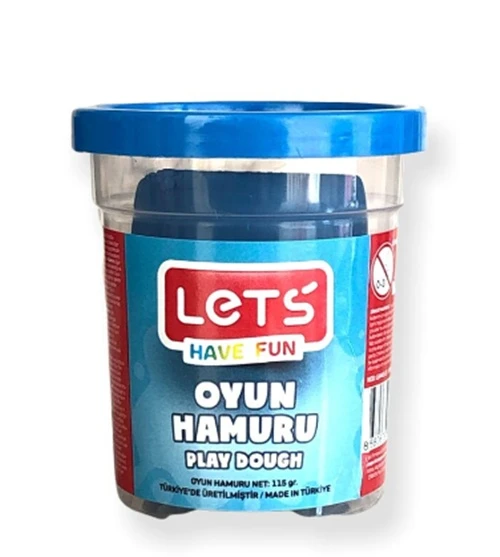 Lets Oyun Hamuru 115 Gr Mavi - 4 adet