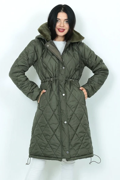 NARİKA KAPİTONE MONT İçi Astarlı Baklava Desen - 4