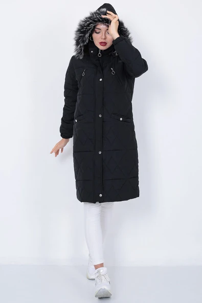 NARİKA KAPİTONE MONT İçi Astarlı Kazayağı Desenli - 7