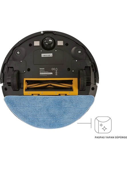 Homend Alex Laser 1282H Moplu ve Haritalamalı Akıllı Robot Süpürge Siyah - 7