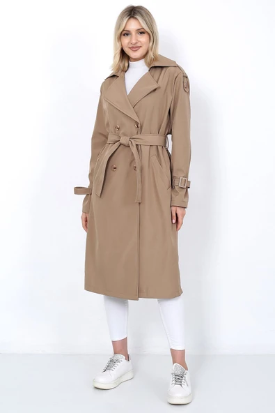 NARİKA TRENÇKOT New Sezon Bondig Kumaş Su İtici Özelliği Astarlı