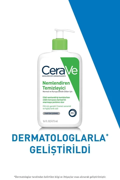 Cerave Hydrating Cleanser Normal Ve Kuruya Dönük Ciltler İçin Nemlendiren Temizleyici 473 Ml - 3