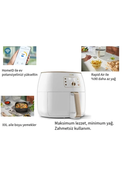 Philips  Premium XXL Yağsız Fritöz Beyaz